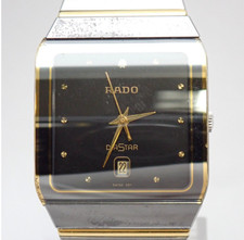 [EXC+6] RADO DIASTAR 129.0266.3 Black Dial 28mm Quartz Unisex Watch From JAPAN