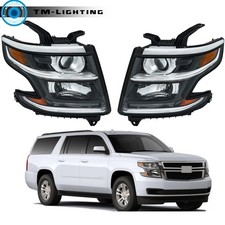 Headlights Wled Drl For 2015-2018 2019 2020 Chevy Tahoesuburban Rightleft Hid