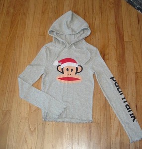 Paul Frank Thermal Weave Hoodie Julius Monkey YOUTH size Medium 8-10 UNUSED