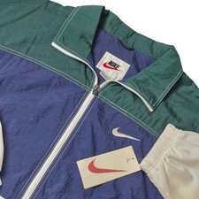 VTG Nike Men's XL Windbreaker NWT Colorblock Swoosh 90s Jacket Dead Stock