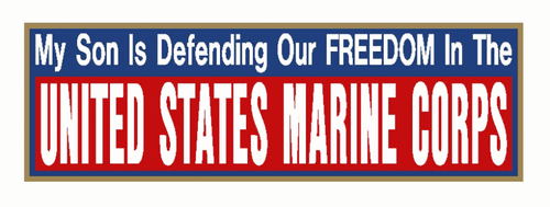 Calcomanía 3 X 9 de los Marines de los Estados Unidos USMC Militar - Imagen 1 de 13