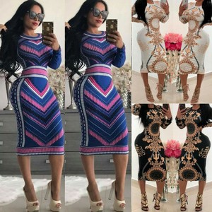 bandage midi dress long sleeve