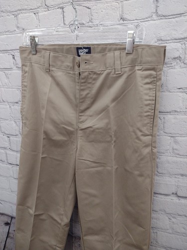 Lands End Boys Khaki Pants Size 18 - Picture 2 of 6