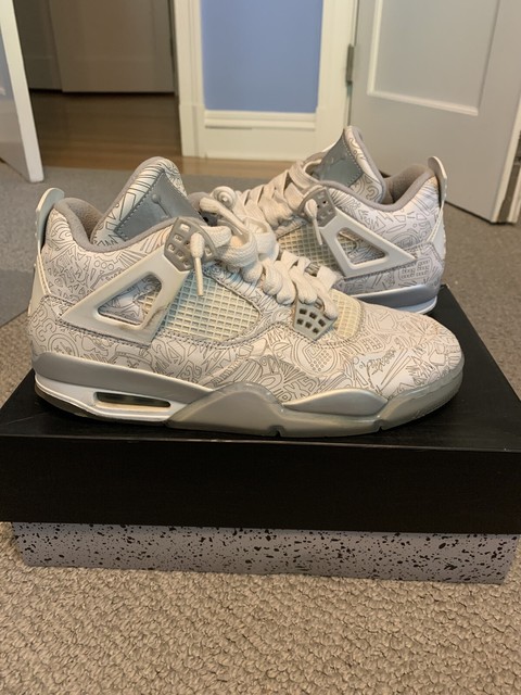 nike air jordan iv retro 4 x kaws cool grey