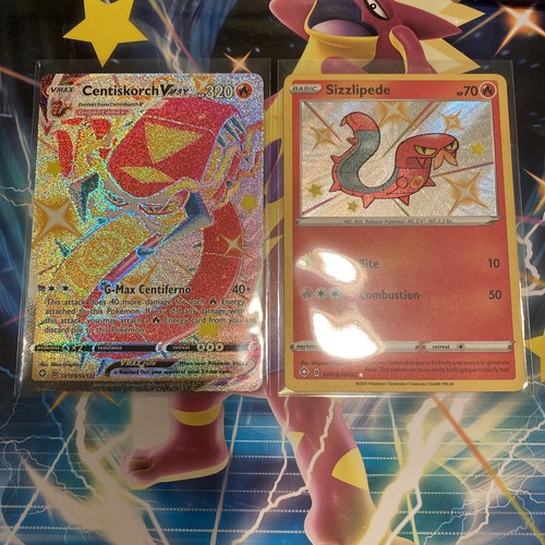 Shiny Centiskorch Vmax Shiny Sizzlipede Shining Fates Pokemon Cards Mint Ebay