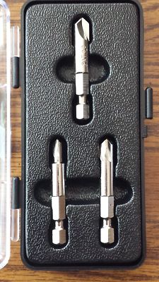 Titan 3pc Damaged Screw Removal Set with 1/4'' Hex Shank #11214