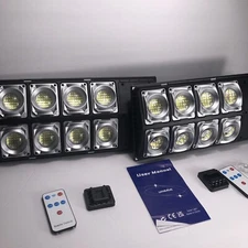 2PK Commercial 1000000LM  Outdoor Dusk to Dawn Solar Street Light Road Area Lamp