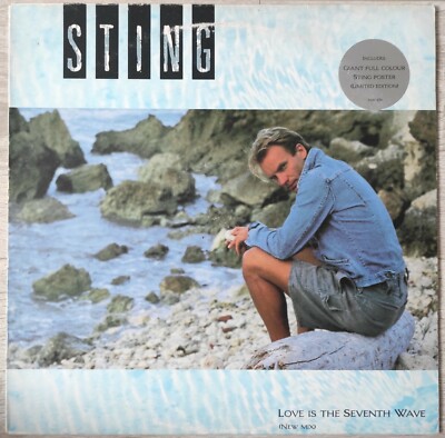 Vinyl Maxi 45T 12'' SP - Sting - Love is the seventh wave (New Mix) - AMY 272
