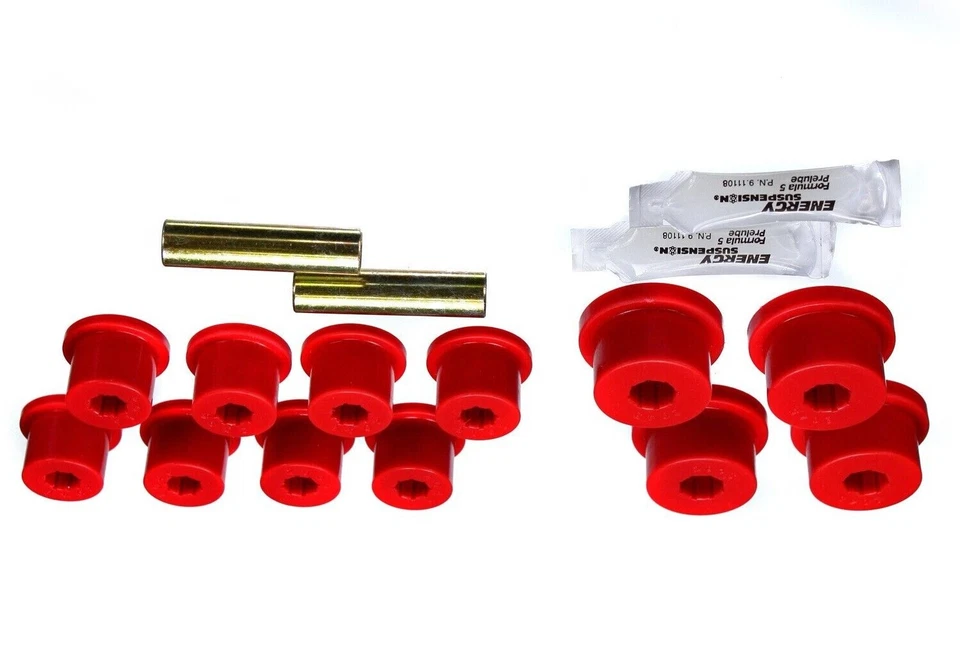 Juego de bujes de resorte de hoja Energy Suspension 1.2101R para 86-95 Samurai Foto 3 de 3