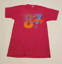 Vintage Single Stitch Screen Stars Best Class of 1987 T Shirt Pink S