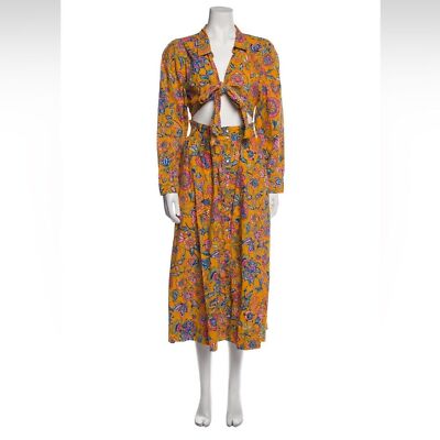 knee length dresses for ladies FAITHFULL THE BRAND Harlow Top Canaria Floral Marigold main image 1