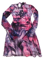 Windsor Pink And Purple Floral Dress Medium