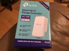 TP-Link One Mesh Wi-Fi extender AC 1200 Dual band RE300 new open box