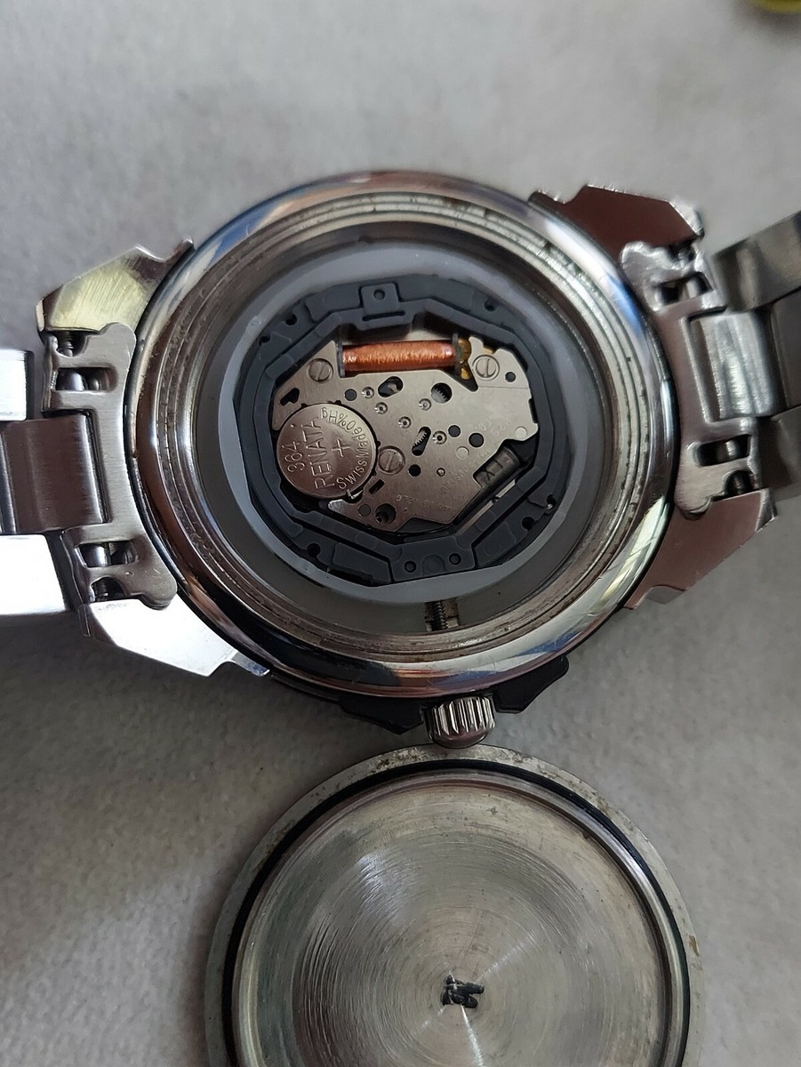 SECTOR EXPANDER WATCH EXP 202 QUARTZ DAY DATE DIVER MENS 38mm