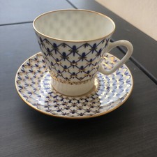 Lomonossow Imperial 1 Moccagedeckhandbemalt Gold 22K