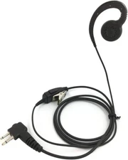 1-Wire C-Shape Swivel Earpiece Headset with PTT Button Mic Compatible with...