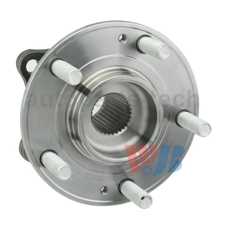 2x Conjunto de cojinete y buje de rueda delantera WJB para Hyundai Santa Fe 2007 2008 2009 Foto 2 de 3