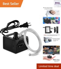 Adjustable Flow Mini Water Pump - 50 GPH for Aquariums, Fountains, Hydroponics