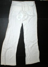 New Womens Designer Patrizia Pepe Pants 40 6 Wide Work Viscose White NWT Tall