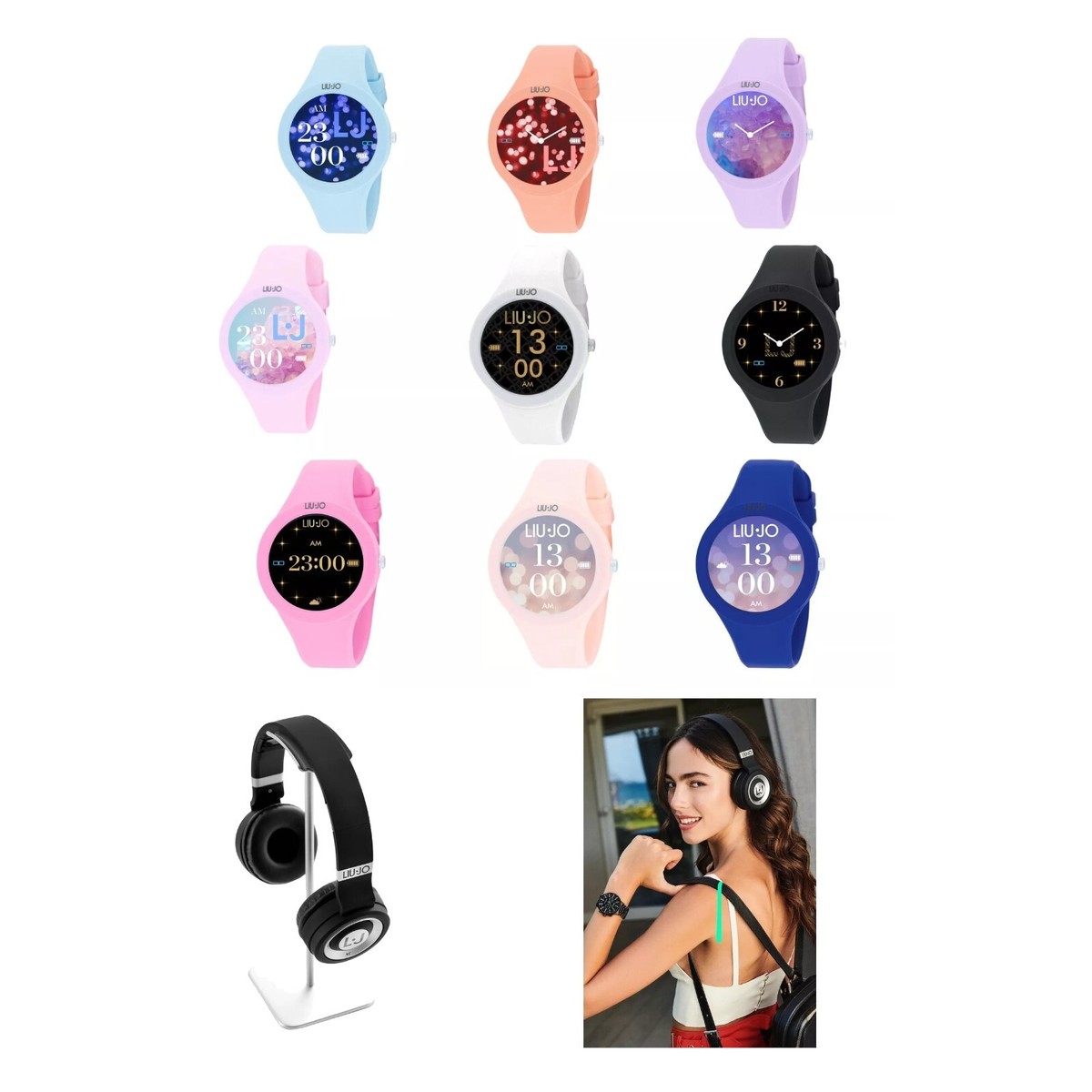 Liu Jo Voice Paint Smarwatch in gomma Touchscreen con Cuffie