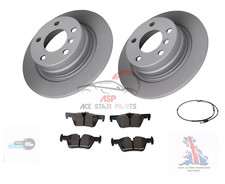 Rear Brake Discs, Pads & Wire For BMW 1 Series F20 F21 114 116 118D 2011-2019