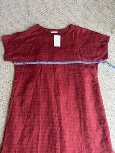 Soft Surroundings Women’s Red Linen Cotton Gauze Dress Size XLT - Picture 7 of 12