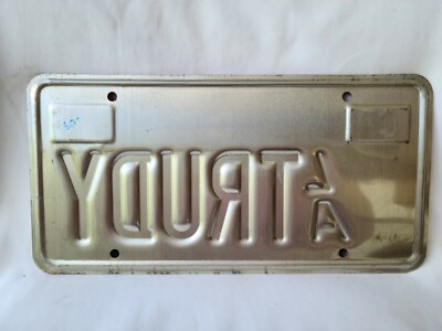 1984年ロサンゼルスオリンピック ナンバープレート Vintage 1984 California Vanity TRUDY 1984 Olympics LA License