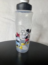 Disney Water Bottle Mickey And Minnie Mouse - WATER BOTTLE CLEAR- 30 OZ.
