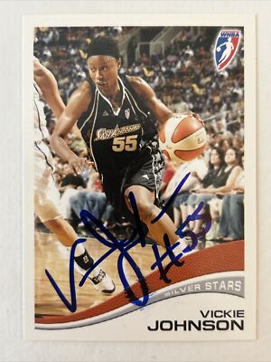 Vickie Johnson Autographed 2007 WNBA Rittenhouse #43 In Person P123