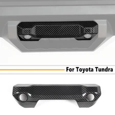 Car Tailgate Handle Cover Trim For Toyota Tundra 22-25 Accessories Carbon Fiber
