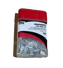 🔥NSI F16-250-3-P Female Flag Disconnect Terminal (Non-Insulated) ~ 2 pks