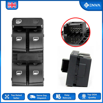 Electric Power Window Main Conrol Switch 10 Pin für Audi A4 2005-2008, RS4 06-08