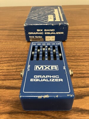 Vintage MXR Six Band Graphic Equalizer Effects Pedal W