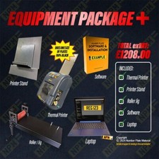 Licence Plate Number Business Equipment Starter Package Printer Roller Software+