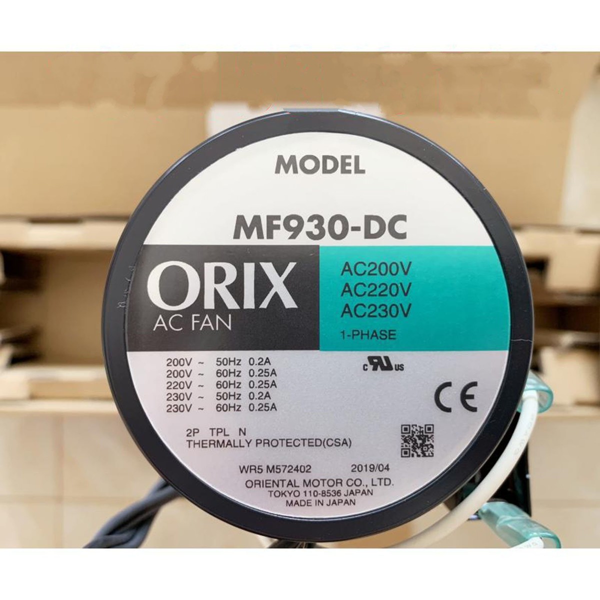 1pcs New ORIX MF930-DC AC200V cross flow cooling fan Free Shipping