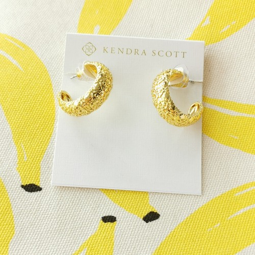Kendra Scott Harper Small Hoop Earrings - Gold