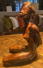 60’s Marcel Walters MARCEL Ind “Ebony Princess” art pottery SCULPTURE figure MCM