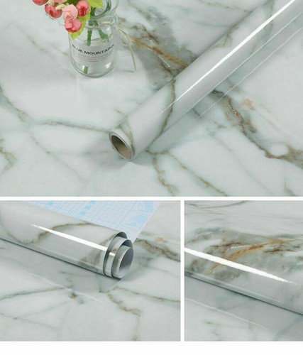60CM x 10M Marble Contact Paper Oil Proof Wallpaper Film Self-Adhesive Sticker - Picture 23 of 39