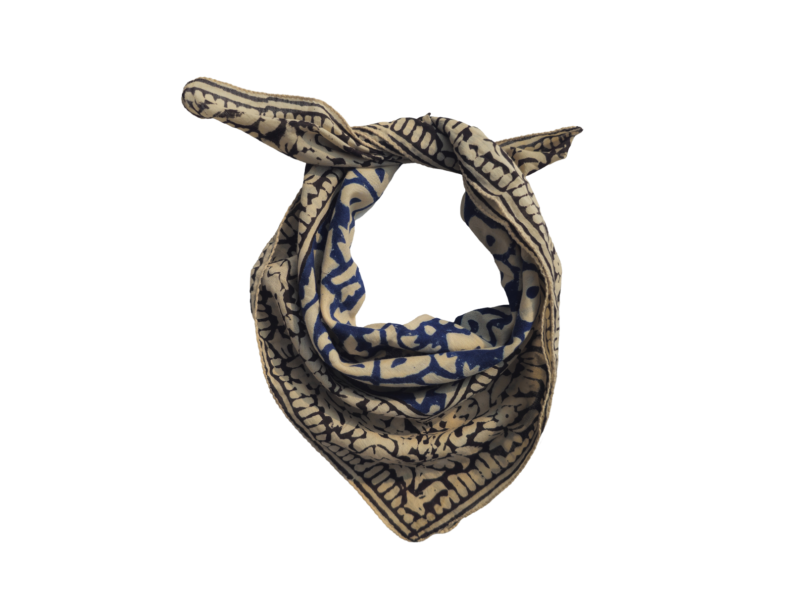 Boho Cotton Bandana Scarf Soft 100% Cotton Bohemian Neck Scarf