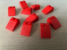 slope red 3043 Dachstein Lego ® 10x Firststein hoch 45 Grad 2x2 rot