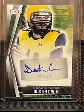 DUSTIN CRUM 2022 SAGE AUTO #A-DC KENT STATE GOLDEN FLASHES ROOKIE AUTOGRAPH CARD