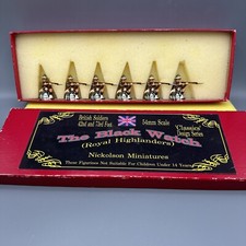 Britains The Black Watch Royal Highlanders Kneeling During Lead Solders 54mm