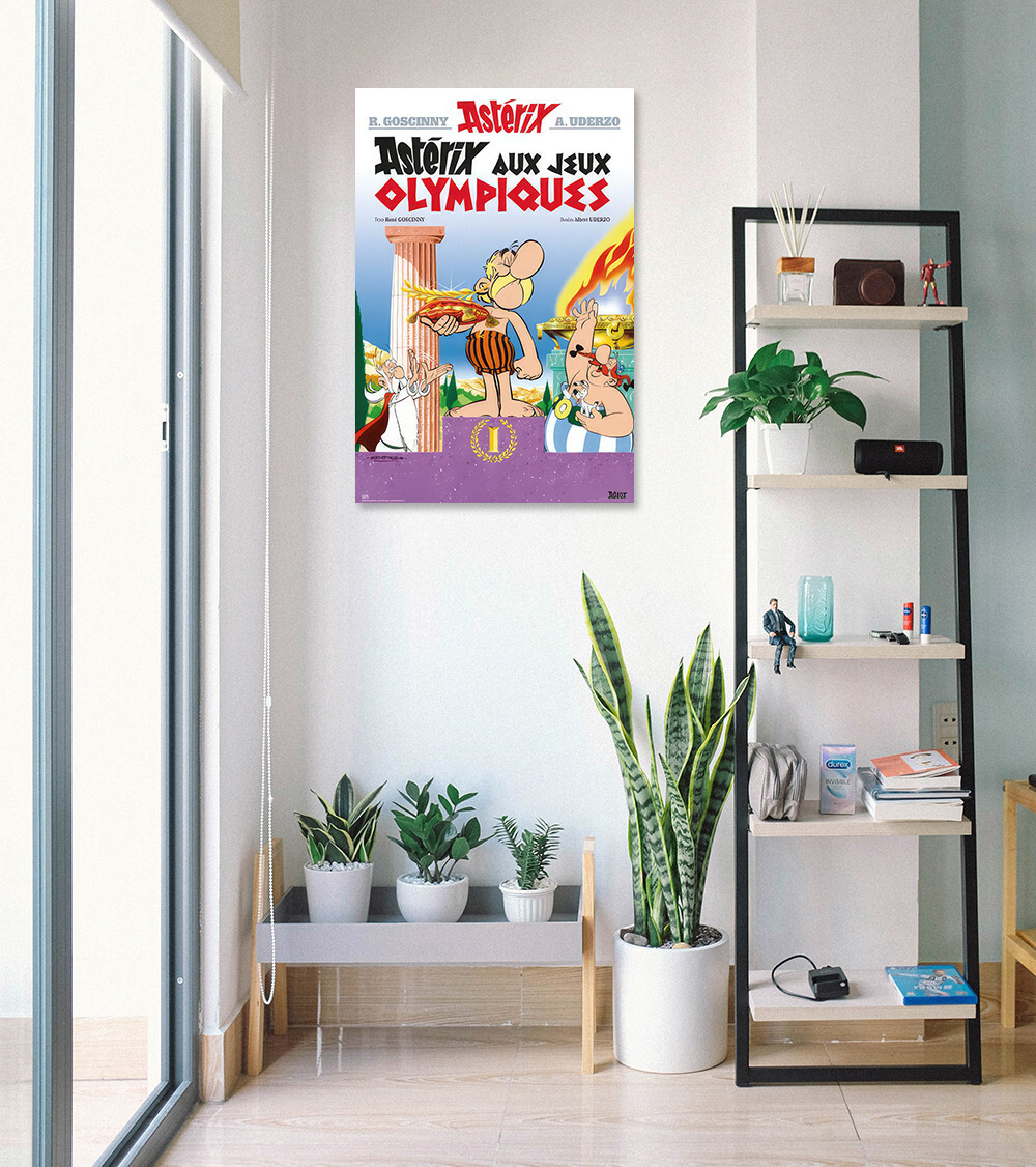 Sérigraphie Astérix – Camp Romain – 40x60cm – BD – Édition 2001
