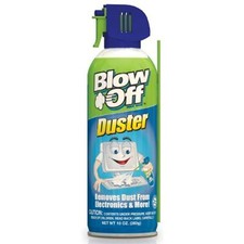 Blow Off Air Duster 10 oz. Can with Nozzle Removes Dust From Electronics More