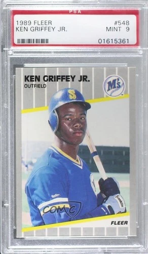 1989 Fleer Ken Griffey Jr #548 PSA 9 MINT Rookie RC HOF