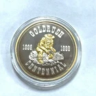 Rare 1998 1oz 999 Silver Gold Miner Joe Prospector Medallion w/ 24K Gold Nugget