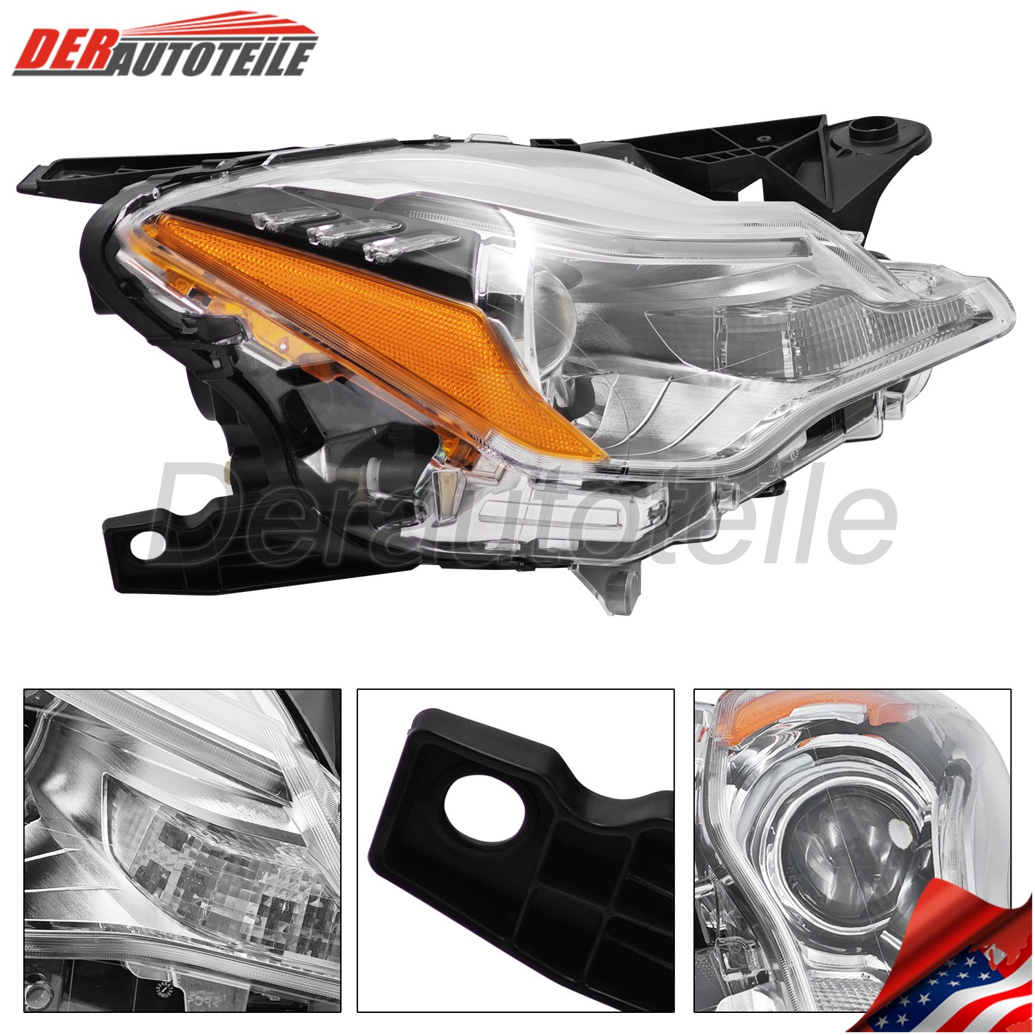 FOR 2014-2017 MASERATI QUATTROPORTE RIGHT XENON HEADLIGHT 89102324 670006568