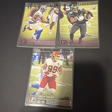 Panini Chronicles Rookie NFL Akers Perine Young Football Card Lot (3)