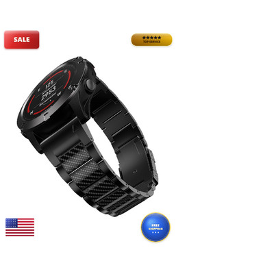 Baihui Band Compatible Fenix 8 51Mm/ Fenix 7X/ Fenix 6X Band 26Mm Carbon Fiber