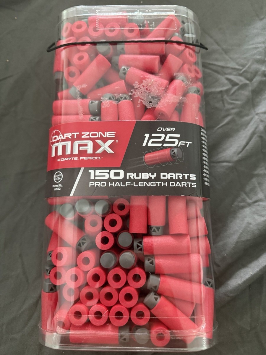 Dart Zone MAX 150 Half Length Ruby Darts 125 Feet 6602 * PTXT230
